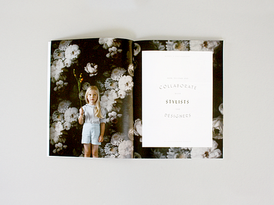 Mozi Spread child editorial floral kid magazine mozi photography publication