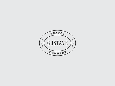 Gustave Stamp badge branding company crest emblem gustave logo stamp submark travel