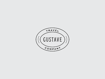 Gustave Stamp badge branding company crest emblem gustave logo stamp submark travel