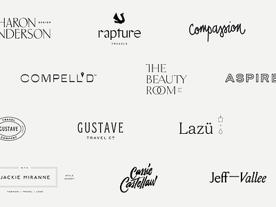 Logo Roundup 2017 collage collection end of year logo logotype review roundup wordmark