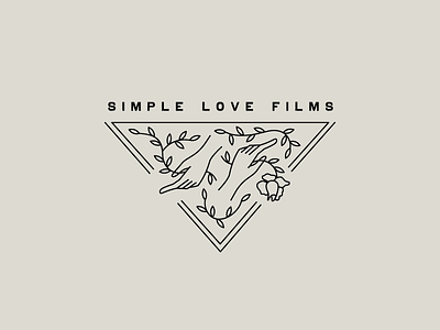 Simple Love Films film filmmaker hands leaves logo rose videos vintage type wedding