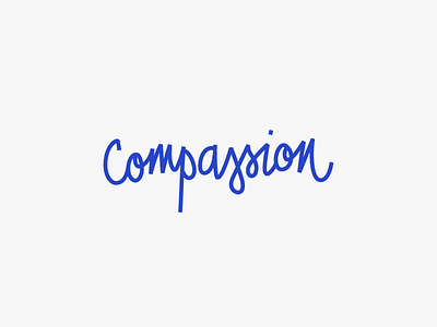 Compassion Club lettered logo lettering logo monoline playful quirky script wordmark