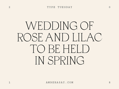 #tuesdaytypeface