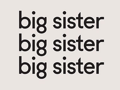 big sister magazine big sister feminism logo logo design logotype magazine project side project women wordmark zine