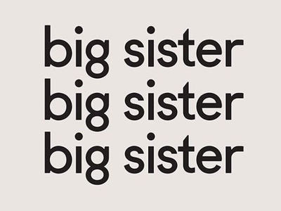 big sister magazine big sister feminism logo logo design logotype magazine project side project women wordmark zine