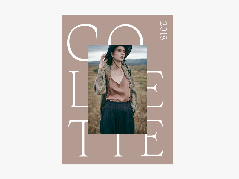 Colette typography photographer collateral print pamphlet booklet brochure magazine book promo cover