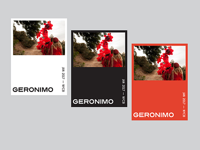 Geronimo Branding balloons branding design fliers layout photography posters