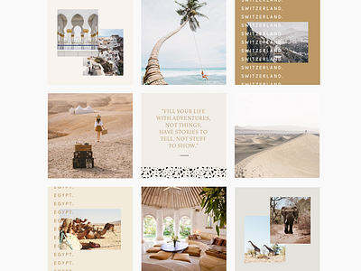 Rapture Social Feed branding design feed instagram layout travel