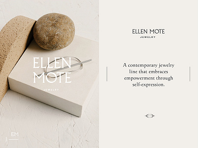 Ellen Mote Jewelry art direction beauty branding jewelry logo logotype typography