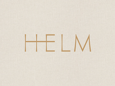 Helm Logo brand identity branding custom drawn fashion lifestyle logo logotype type design typography wordmark