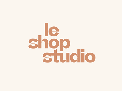 Le Shop Studio brand identity branding logo logotype typography wordmark