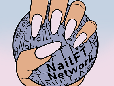 NailFT Network Logo graphic design logo nft not collection