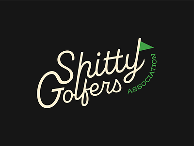 Shitty Golfers Association Alternate Logo brand design brand identity branding design graphic design illustration illustrator logo logo design