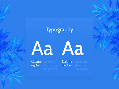 Typography card minimal typography web