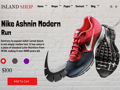 Shoe Store Website Design