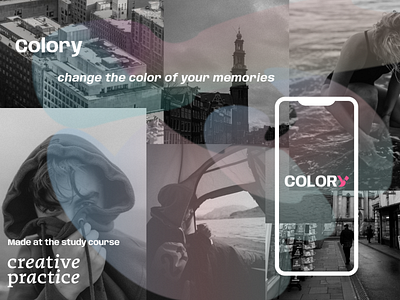 Colory student's work app branding design ui ux