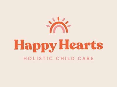 Happy Hearts | Branding branding children colourful design earthy fun graphic design illustration kids logo playful rainbow retro vintage