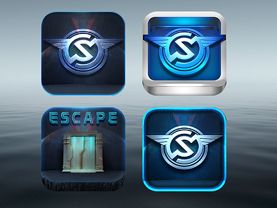 [WIP] - The Stormglass Protocol : ESCAPE Icons android escape game game icon icon ios ipad iphone spy