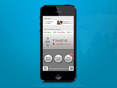 Redesign of iPhone App for Investors and Shareholders app dashboard iphone meeting redesign stock trading ui ux