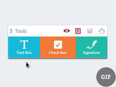 Tool-box Hover Effect hover toolbox tools ui ux