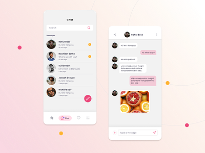 Chat with a Match chat chatbox dating design figma graphic design matrimonial mobileapp ui ux