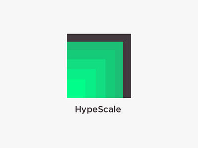 HypeScale Logo Design fresh green hype logo marketing scale ui