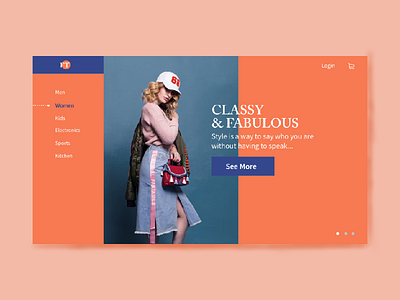 Classy and Fabulous Fashion Design art branding design flat girl ipad love ux web website website concept