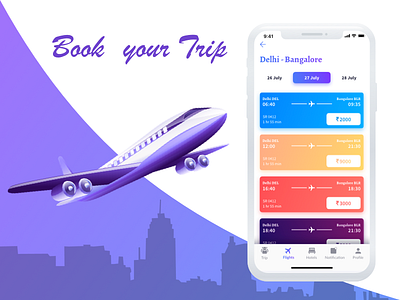 Flight Booking page