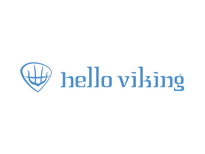 Hello Viking Logo branding logo