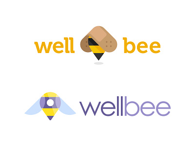 Well Bee Logo branding logo