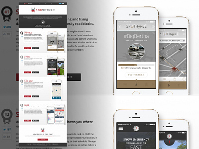 2014 Kick Spyder app design ui ux web