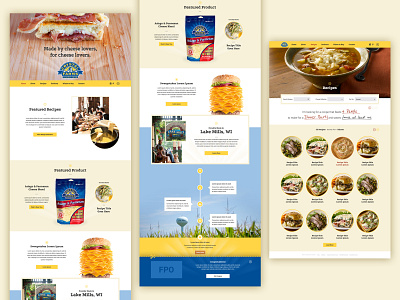 2015 Crystal Farms Cheese design ui web