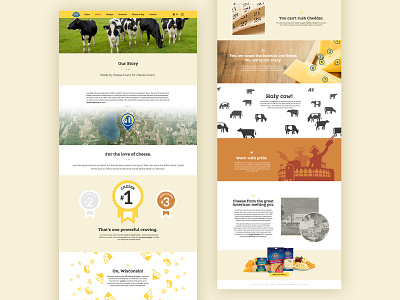 2015 Crystal Farms Cheese Story design ui ux web