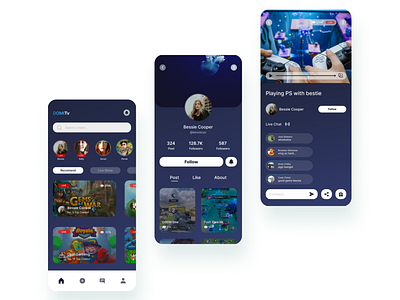 DOMI Tv - Mobile App Design mobile app mobile apps design ui ui design