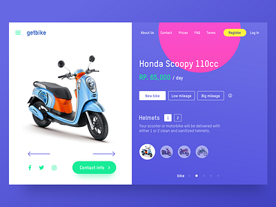 🛵 getbike.io – motorbike rental service on Bali ☀️