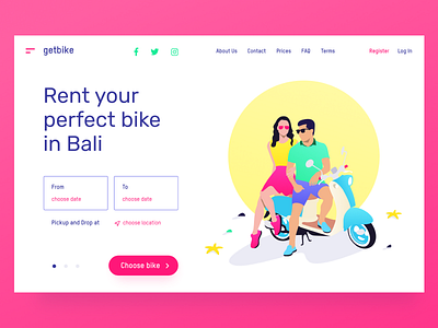 🛵 getbike.io – motorbike rental service on Bali ☀️