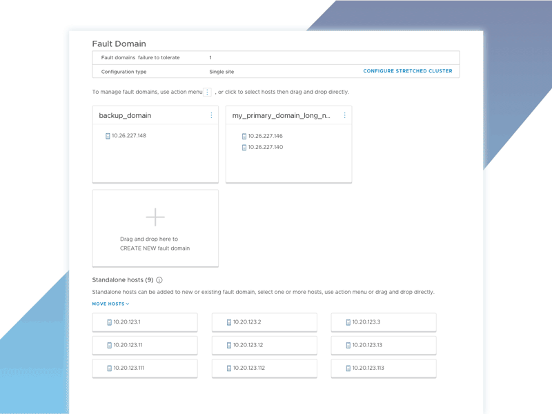 Drag and Drop Cards aftereffect card drag and drop enterprise ux vmware vsan