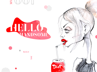 Flirting beauty fashion fashion illustration graphic illustration valentine day vector