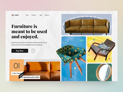 Furniture Website app design graphic design illustration logo typography ui ux vector