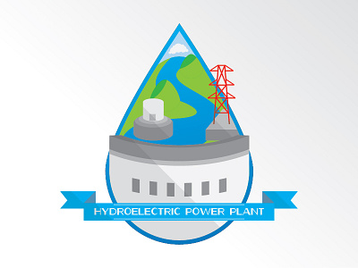 Hydroelectric Plant charlie illustration power plants vector