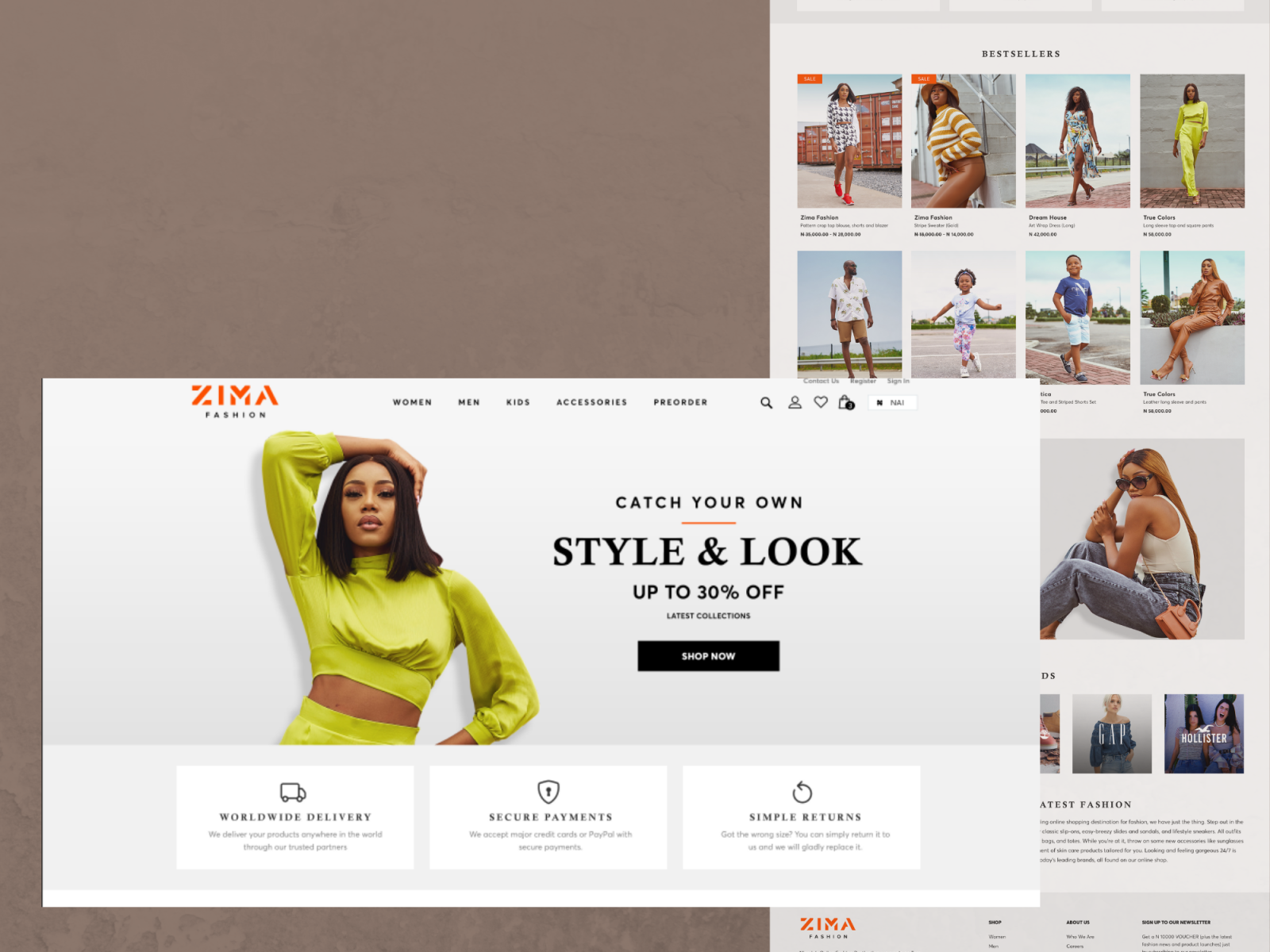 ZIMA FASHION by Nextdaysite on Dribbble