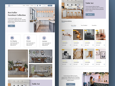 Lievture - Furniture Shop Website ui