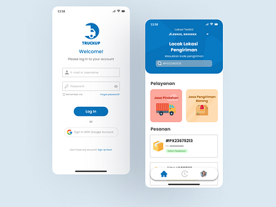 TRUCKUP - Mobile Design (UI/UX) app design ui ux