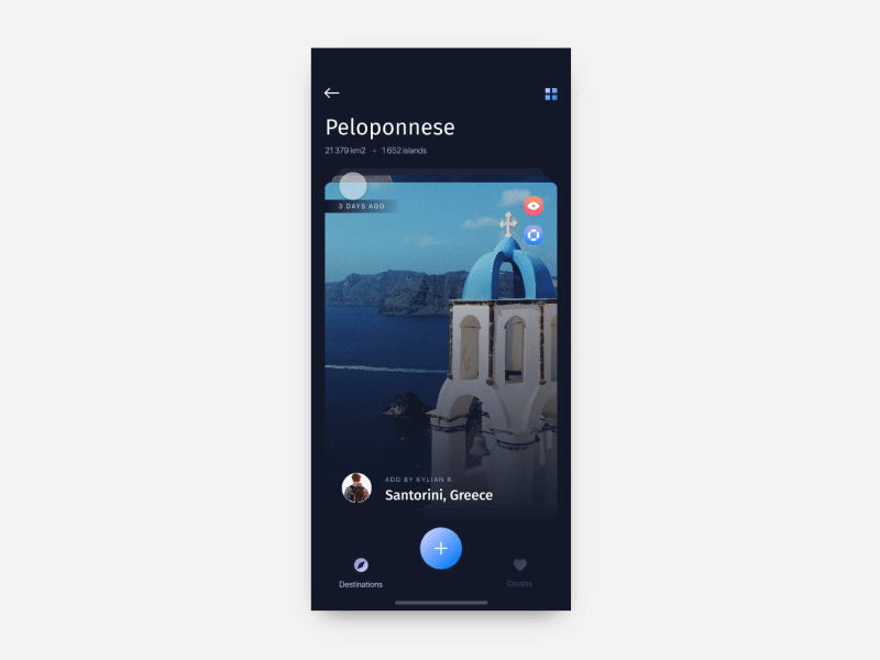 Studio Jam - Travel App concept - Transitions Focus