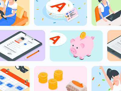 Illustrations pack for emails campaign 📩