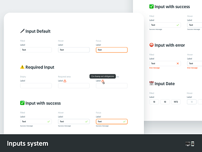 Inputs system