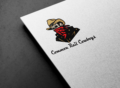 cow boy logo and art work adobe i branding design graphic design illustration logo vector