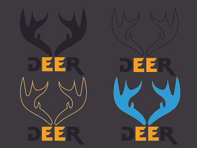 deer logo and vector art 3d adobe i animation branding design graphic design illustration logo vector