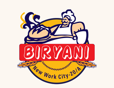 Biryani Logo and Restaurant Logo adobe i brand name here branding design graphic design illustration logo vector