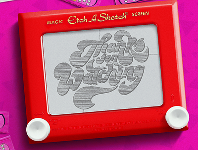 Thanks for Watching behance digital ending handmade letter lettering lettering artist old pencil retro type typeeverything typogaphy